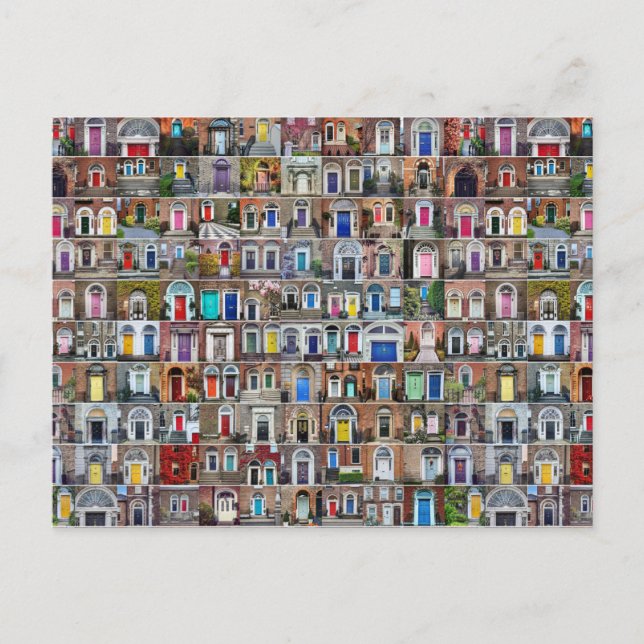 100 Doors of Dublin Postcard (Front)