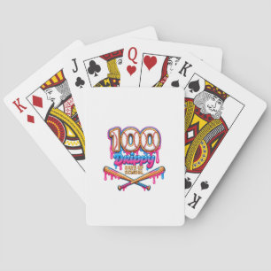 100 Drippy Days of School Baseball Boys Toddler Playing Cards