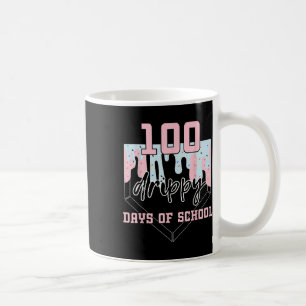100 Drippy Days Of School Baseball Ice Cream 100th Coffee Mug