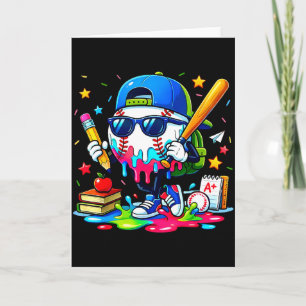 100 Drippy Days Of School Baseball Ice Cream Boys  Card