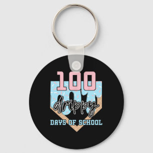 100 Drippy Days Of School Bysebyll Ice Cream 100th Key Ring