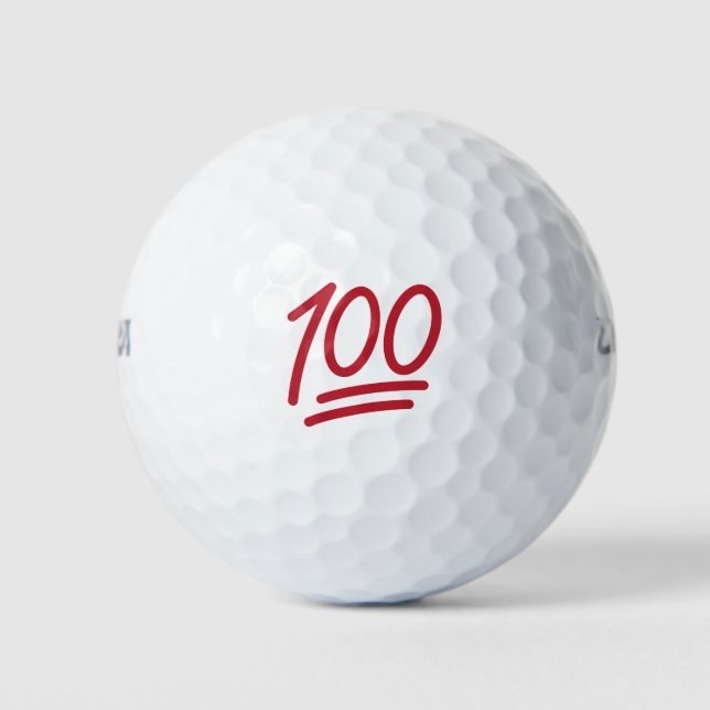 100 Emoji Designed Golf Balls (Front)