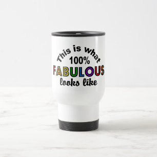 100% FABULOUS mug - choose style & colour