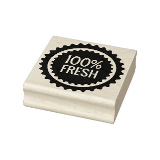 100% Fresh Rubber Stamp