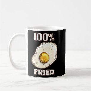 100 Fried Sunny Side Up Fried Egg  Coffee Mug