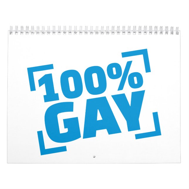 100% gay calendar (Cover)