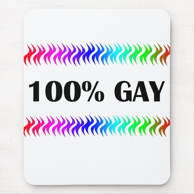 100% Gay Mouse Mat (Front)