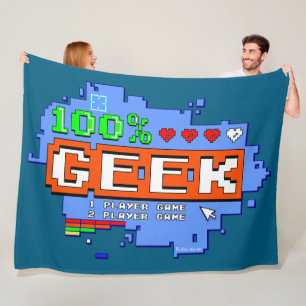 100% Geek Fleece Blanket