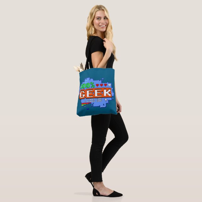 100% Geek Tote Bag (On Model)