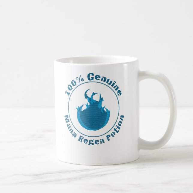 100% Genuine Mana Regen Potion Vintage Style Mug (Right)