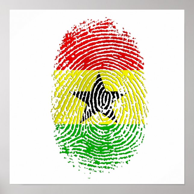100% Ghanian Ghana DNA pride gifts Poster (Front)