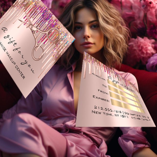 100 Gift Certificate Hairdresser Holograph Drips (100 Gift Certificate Hairdresser Holograph Drips)