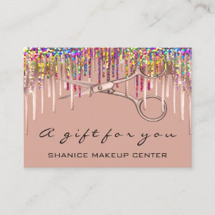 100 Gift Certificate Hairdresser Holograph Unicorn