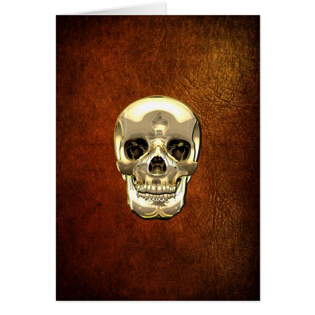 [100] Golden Human Skull (Front)