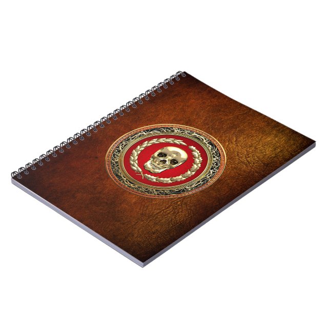 [100] Golden Skull Notebook (Left Side)