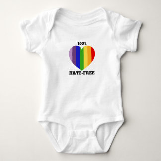 100% Hate-Free Baby One-Piece Bodysuit
