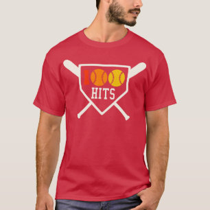 100 Hits Softball Baseball Coach High School Softb T-Shirt