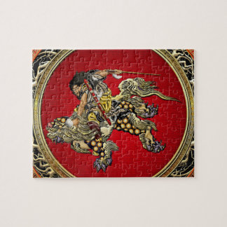 [100] Hokusai - Shoki Riding Shishi Lion Jigsaw Puzzle