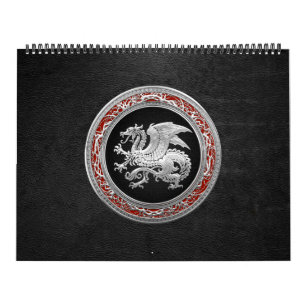 [100] Icelandic Dragon, Landvættir [Silver] Calendar