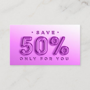 100 INSERT QR CODE 50%OFF DISCOUNT LOGO PINKY