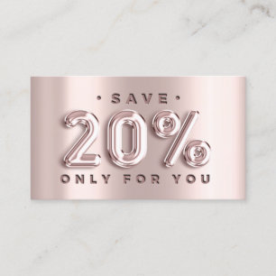 100 INSERT QRCODE 20%OFF Custom Logo Rose Blush