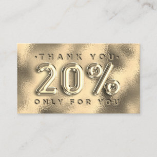 100 INSERT QRCODE 20%OFF Logo Gold Thank YOu