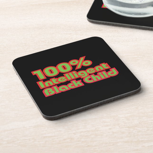 100% Intelligent Black Child Coaster (Left Side)