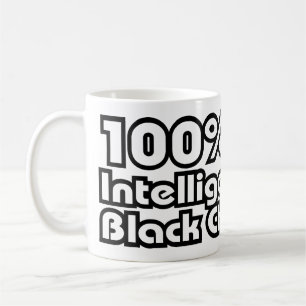 100% Intelligent Black Child Coffee Mug