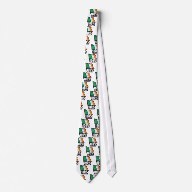 100% Irish/Flag of Ireland Tie (Front)