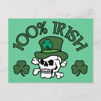 100% Irish Postcard