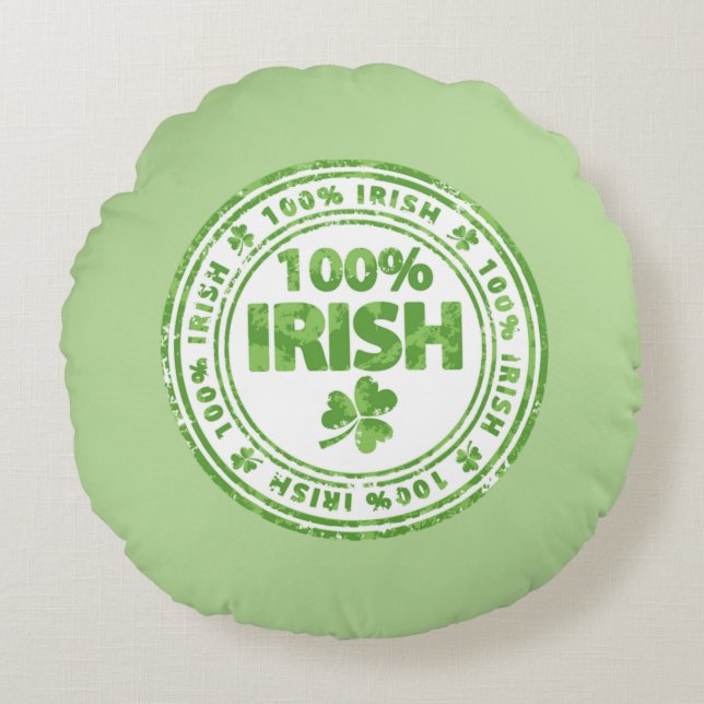 100% Irish Round Cushion (Front)