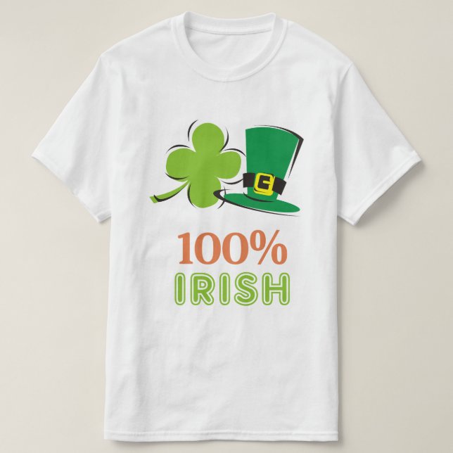 100% Irish T-Shirt (Design Front)