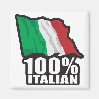 100%-Italian-Flag---Waving Magnet