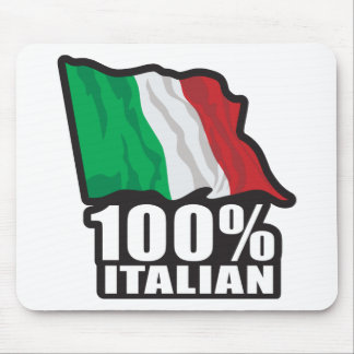 100%-Italian-Flag---Waving Mouse Mat