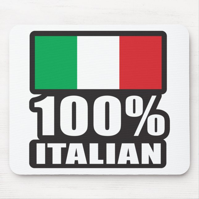 100%-Italian Mouse Mat (Front)