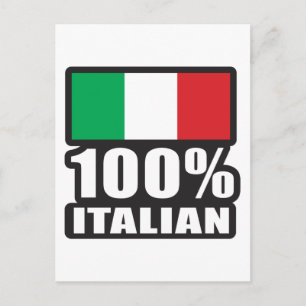 100% Italian Postcard