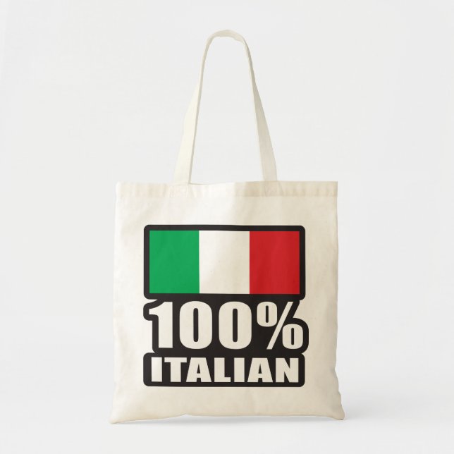 100%-Italian Tote Bag (Front)