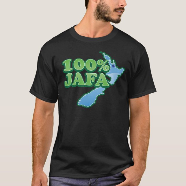 100% JAFA NEW ZEALAND kiwi design AUCKLAND T-Shirt (Front)