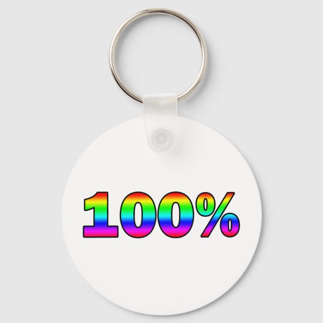 100% KEY RING (Front)