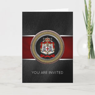 [100] Knights Templar Coat of Arms Invitation