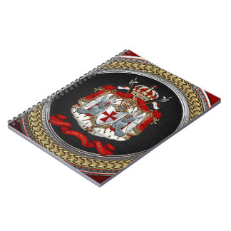 [100] Knights Templar Coat of Arms Notebook