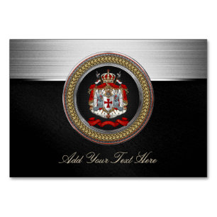 [100] Knights Templar Coat of Arms Table Number