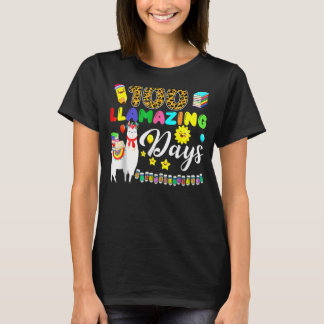 100 Llamazing Days Llama 100th Day Of School Teach T-Shirt