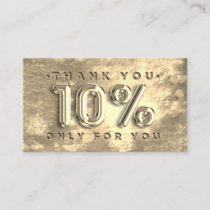 100 Logo QRCODE 10%OFF Thank You Discount Business Card