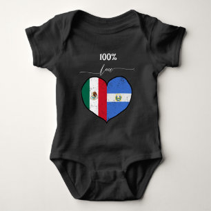 100 Love   Salvadoran and Mexican Baby Bodysuit