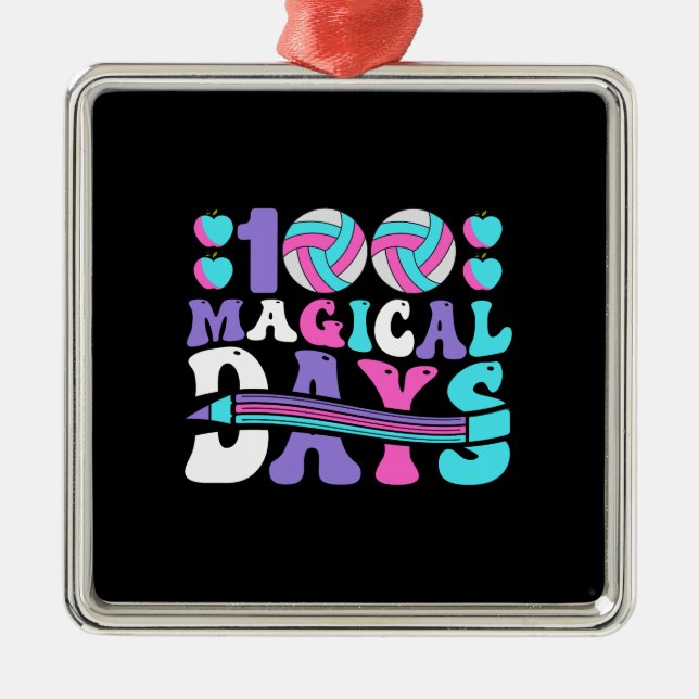 100 Magical Days Metal Tree Decoration (Front)