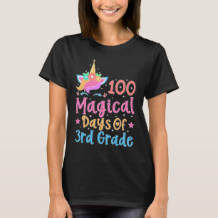 100 Magical Days of 3rd Grade School Unicorn Teach T-Shirt