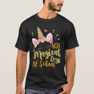 100 Magical Days Of Kindergarten School Unicorn Gi T-Shirt