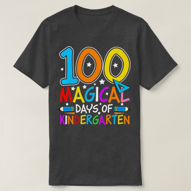 100 magical days of kindergarten T-Shirt (Design Front)