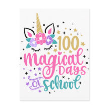 100 magical days of school Postcard
